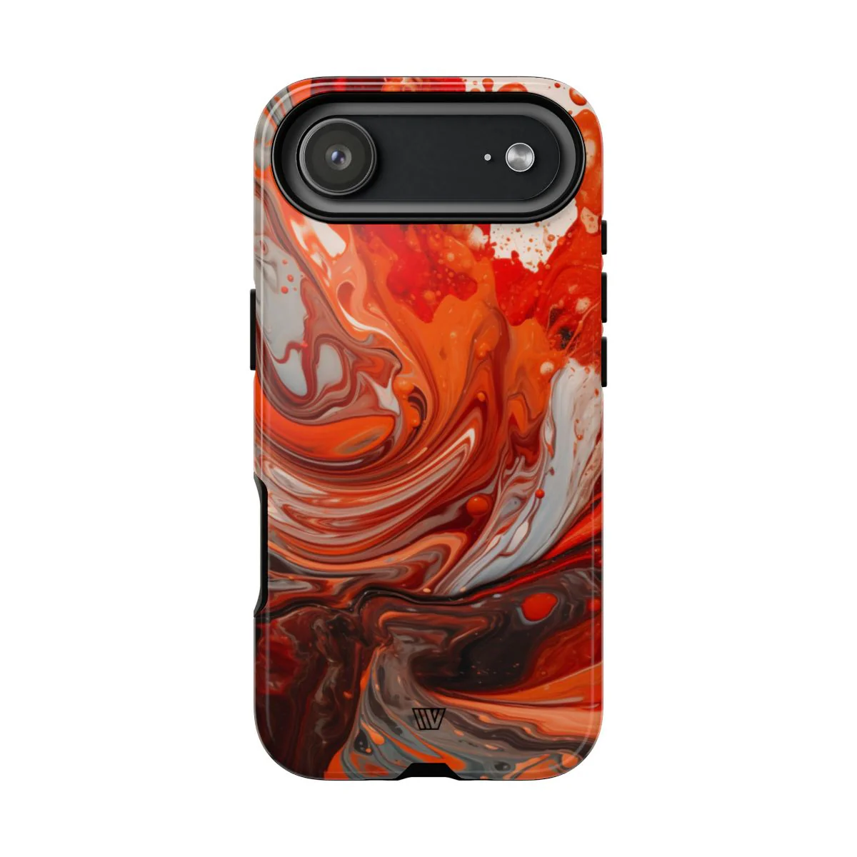 WHITE FIRE PAINT SWIRL | Tough Phone Case - Image 61