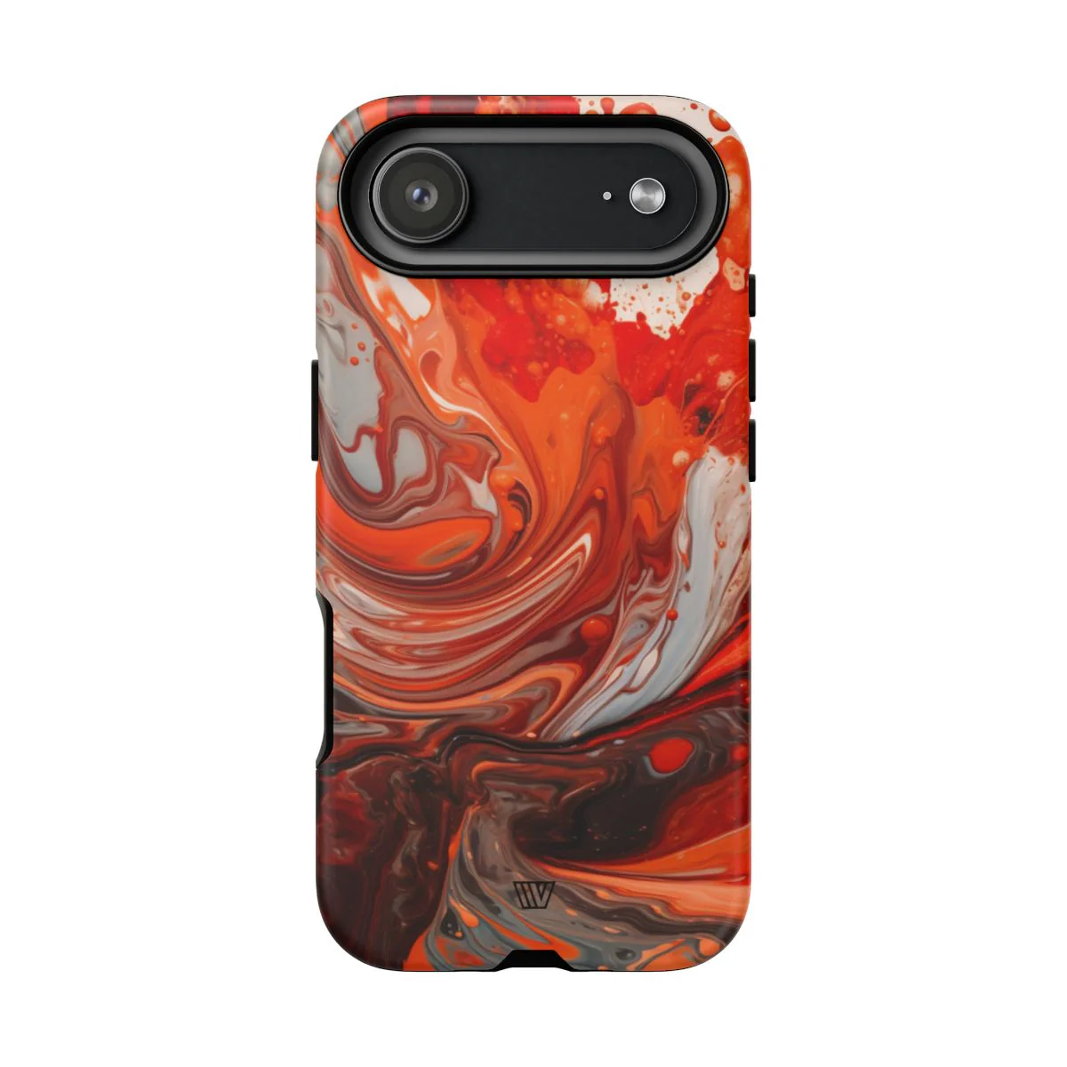 WHITE FIRE PAINT SWIRL | Tough Phone Case - Image 62
