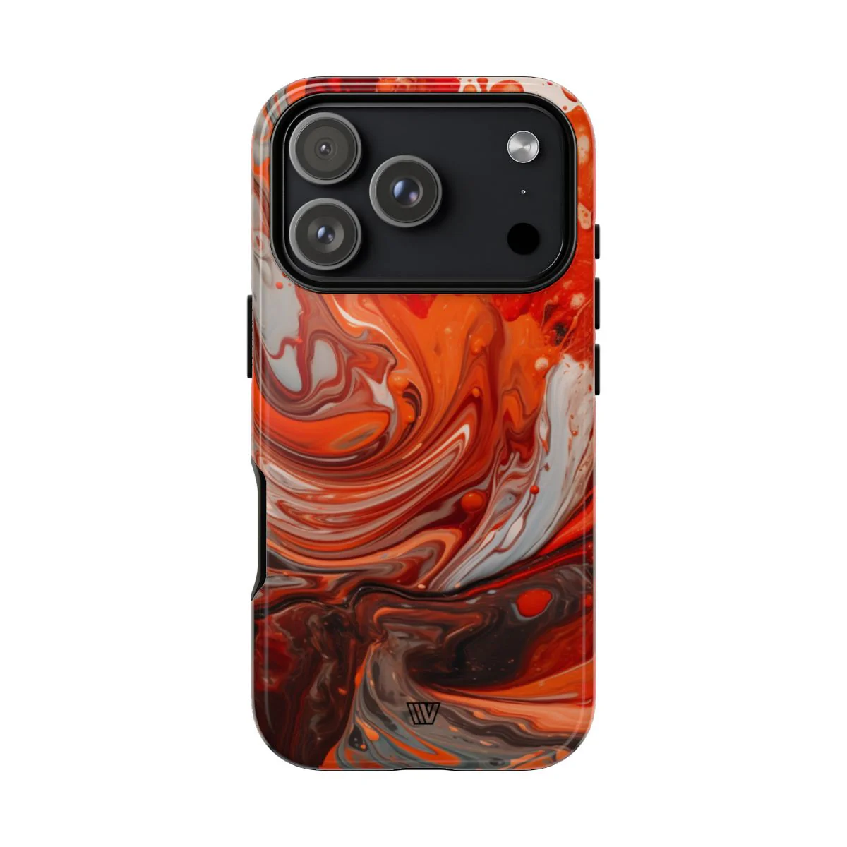 WHITE FIRE PAINT SWIRL | Tough Phone Case - Image 63