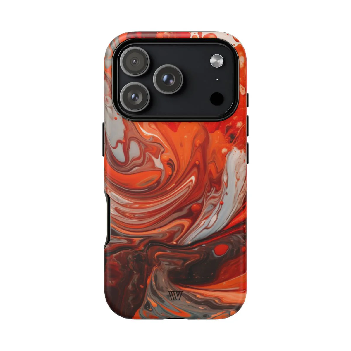 WHITE FIRE PAINT SWIRL | Tough Phone Case - Image 64