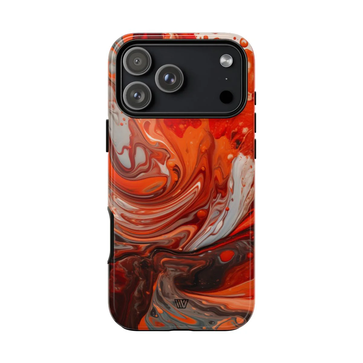 WHITE FIRE PAINT SWIRL | Tough Phone Case - Image 65