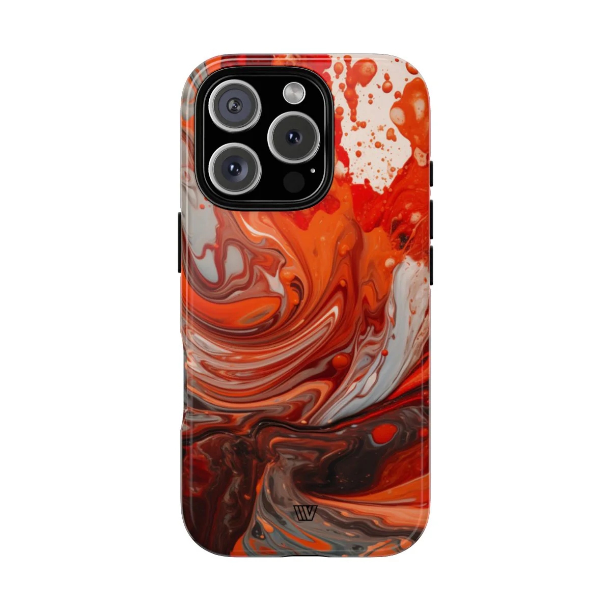 WHITE FIRE PAINT SWIRL | Tough Phone Case - Image 67