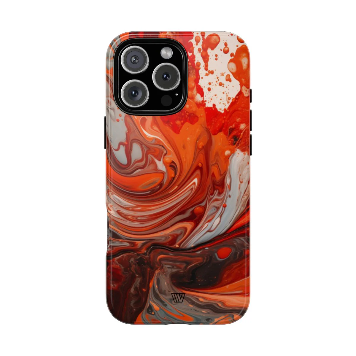 WHITE FIRE PAINT SWIRL | Tough Phone Case - Image 69