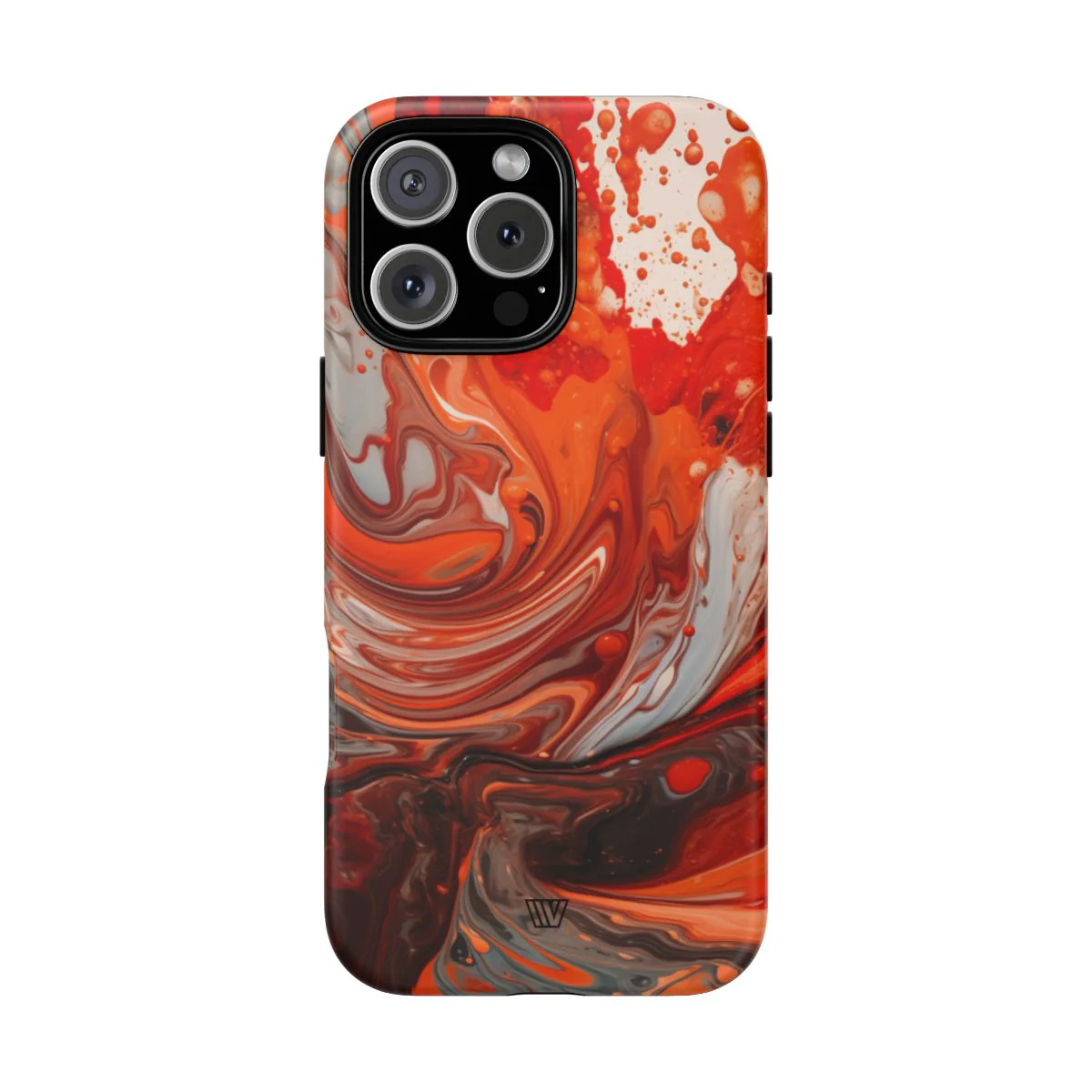 WHITE FIRE PAINT SWIRL | Tough Phone Case - Image 70
