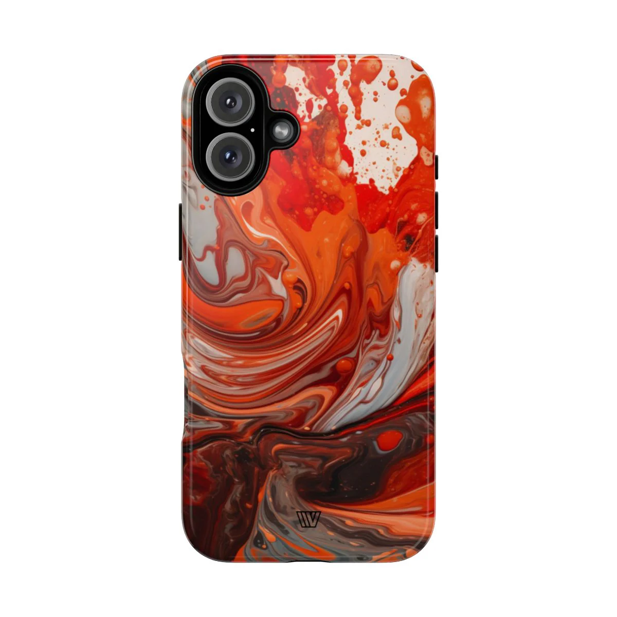 WHITE FIRE PAINT SWIRL | Tough Phone Case - Image 72