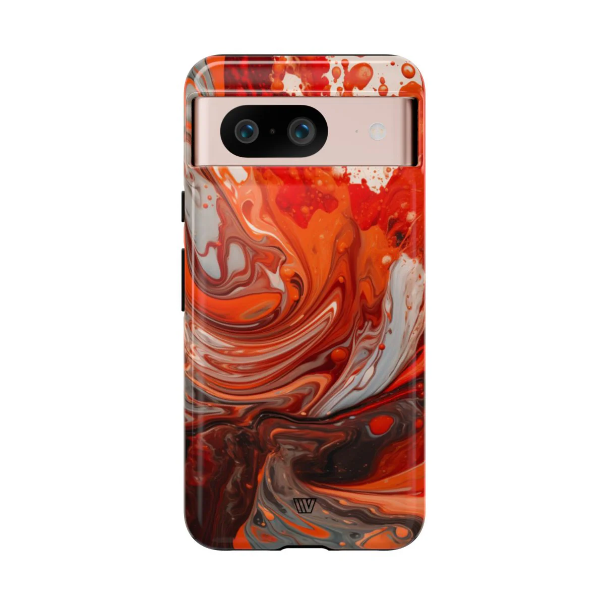 WHITE FIRE PAINT SWIRL | Tough Phone Case - Image 88