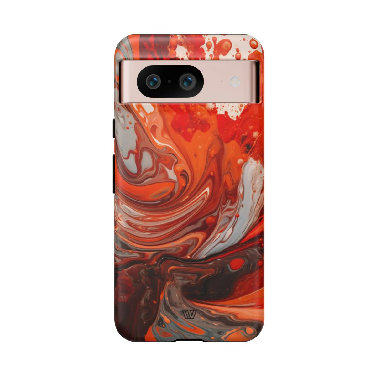 WHITE FIRE PAINT SWIRL | Tough Phone Case - Image 89