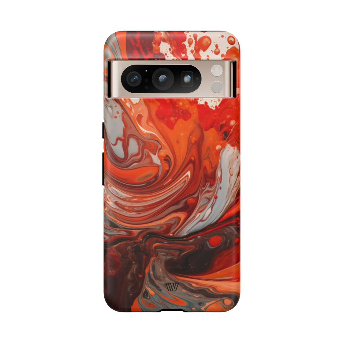 WHITE FIRE PAINT SWIRL | Tough Phone Case - Image 91