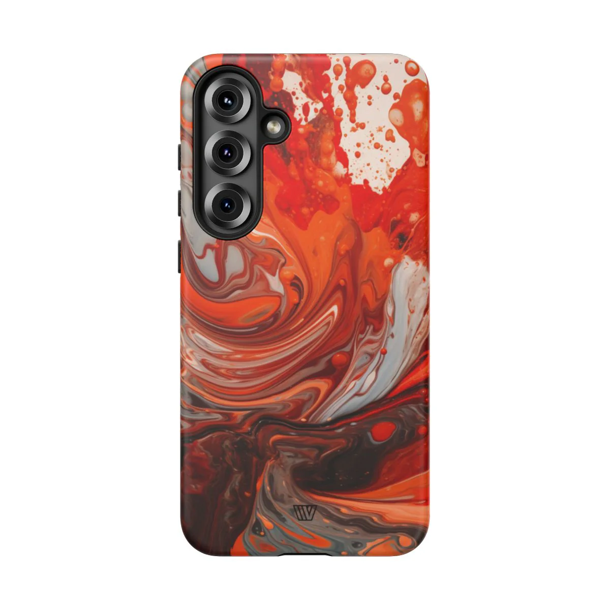 WHITE FIRE PAINT SWIRL | Tough Phone Case - Image 95