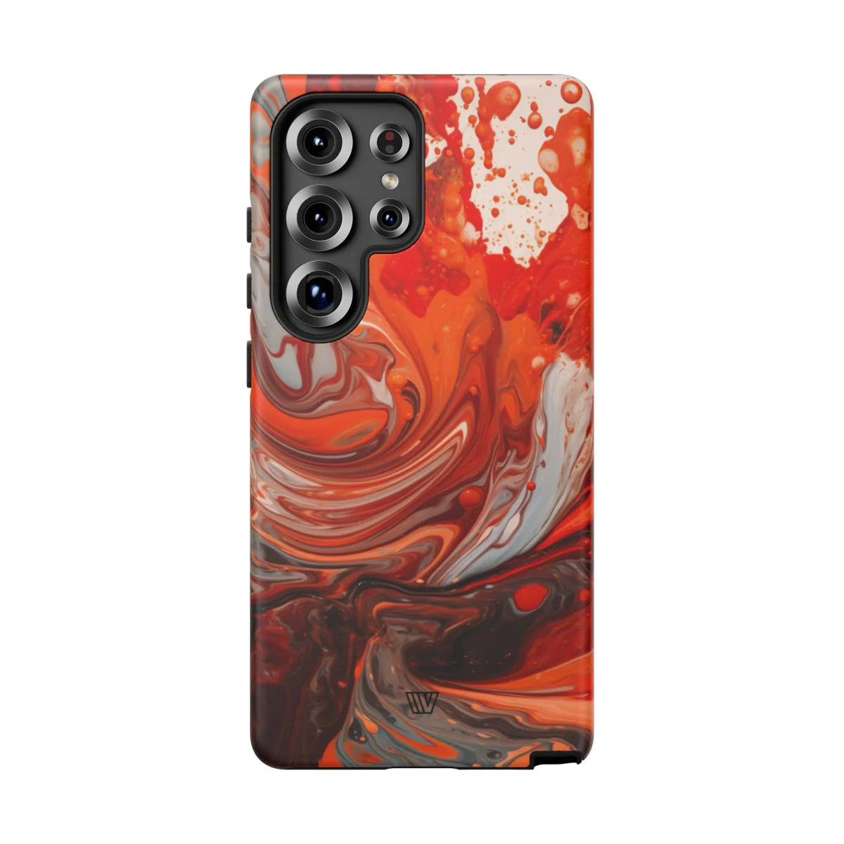 WHITE FIRE PAINT SWIRL | Tough Phone Case - Image 97