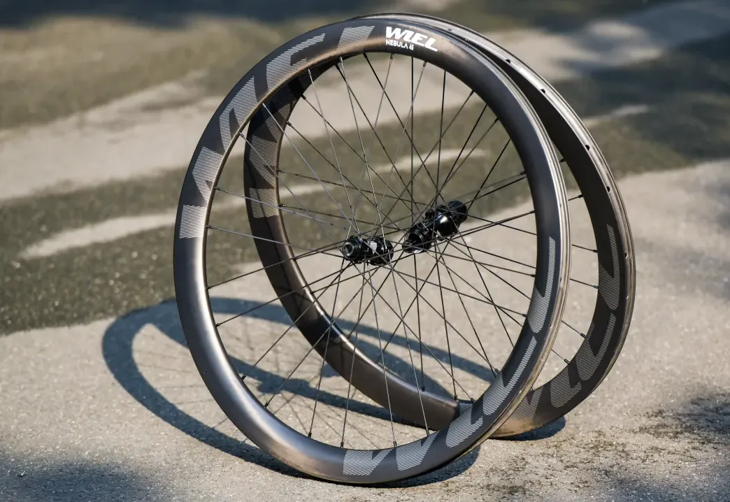 WIEL Carbon Tubeless Clincher Disc Brake 1290g Wheelset-Gold/Black Logo - Image 2