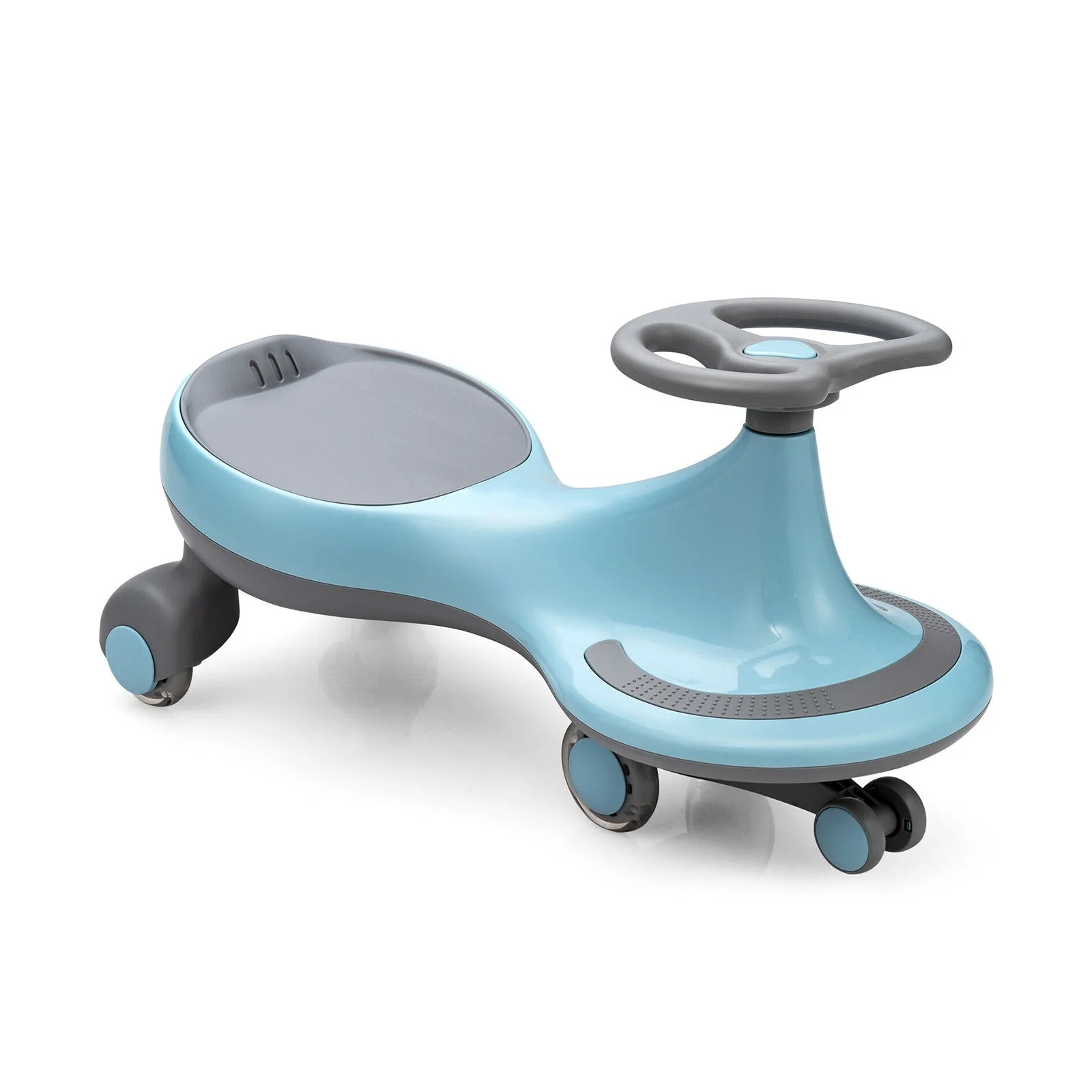 Wiggle Car Ride-on Toy with Flashing Wheels-Blue - Image 3