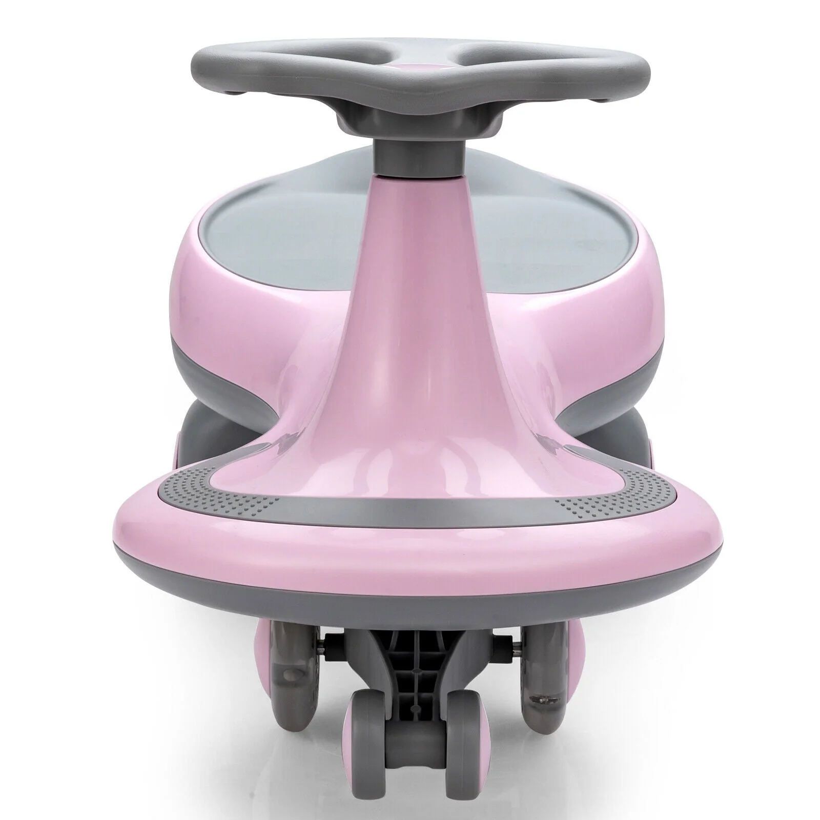 Wiggle Car Ride-on Toy with Flashing Wheels-Pink - Image 4