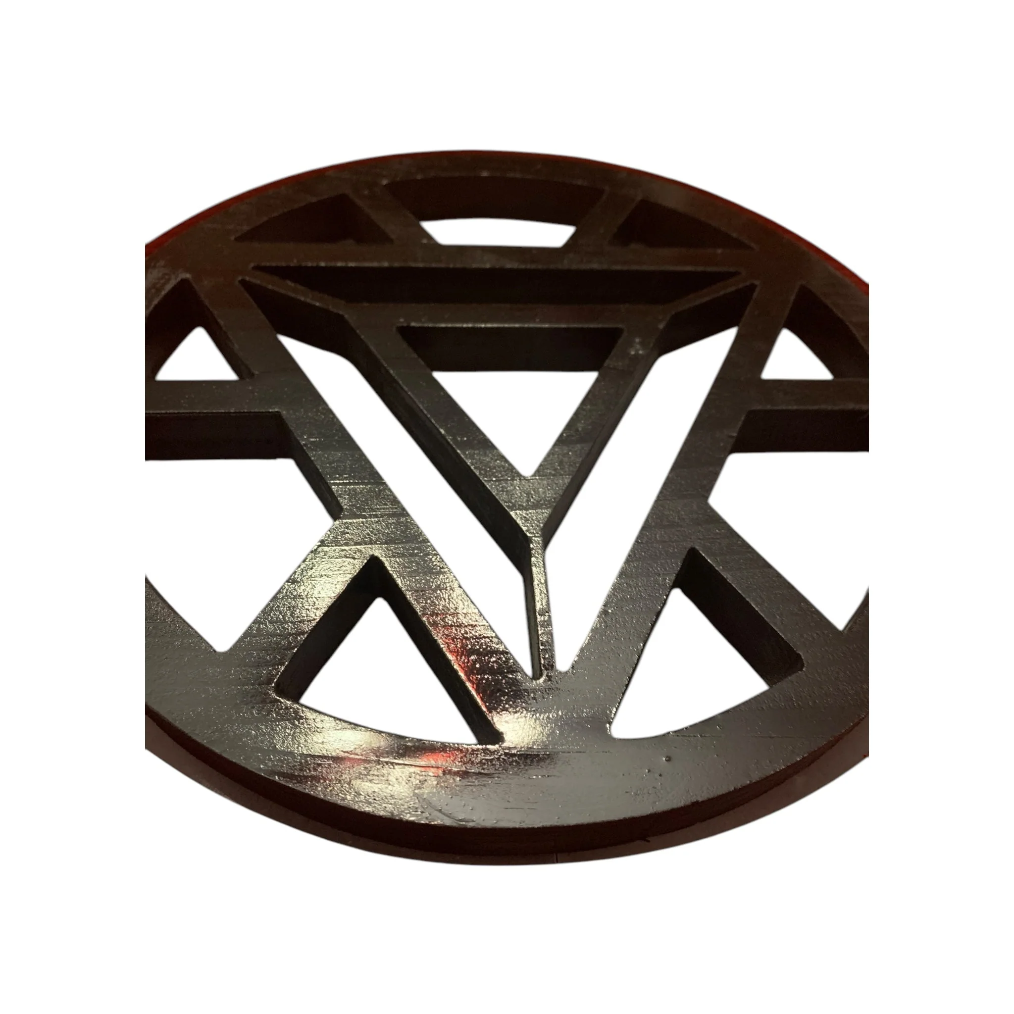Wooden Ironman-Inspired Reactor Wall Decor with LED Backlighting - Image 8