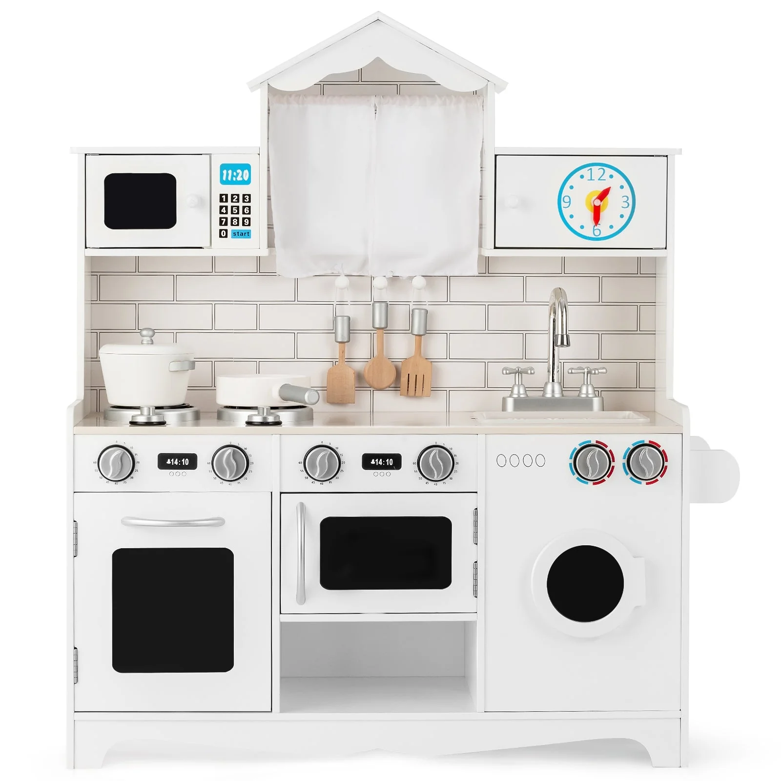 Wooden Kids Kitchen with Washing Machine - Image 3