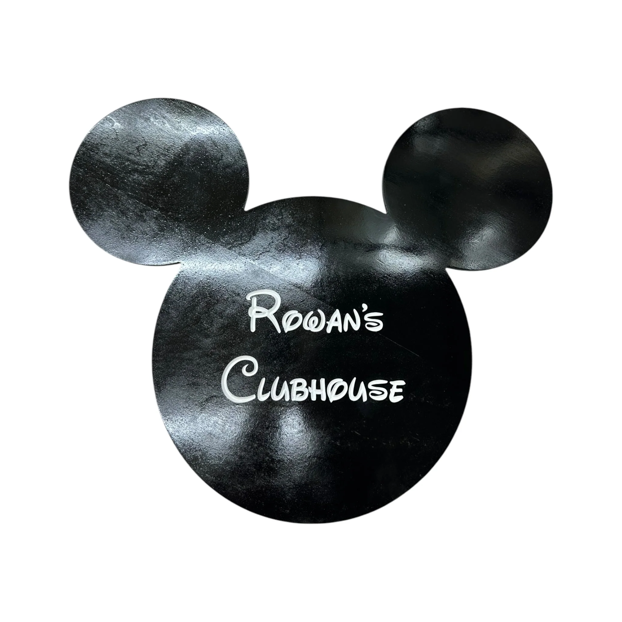 Wooden Mickey Head Wall Art with LED Backlighting and Custom Personalization - Image 2