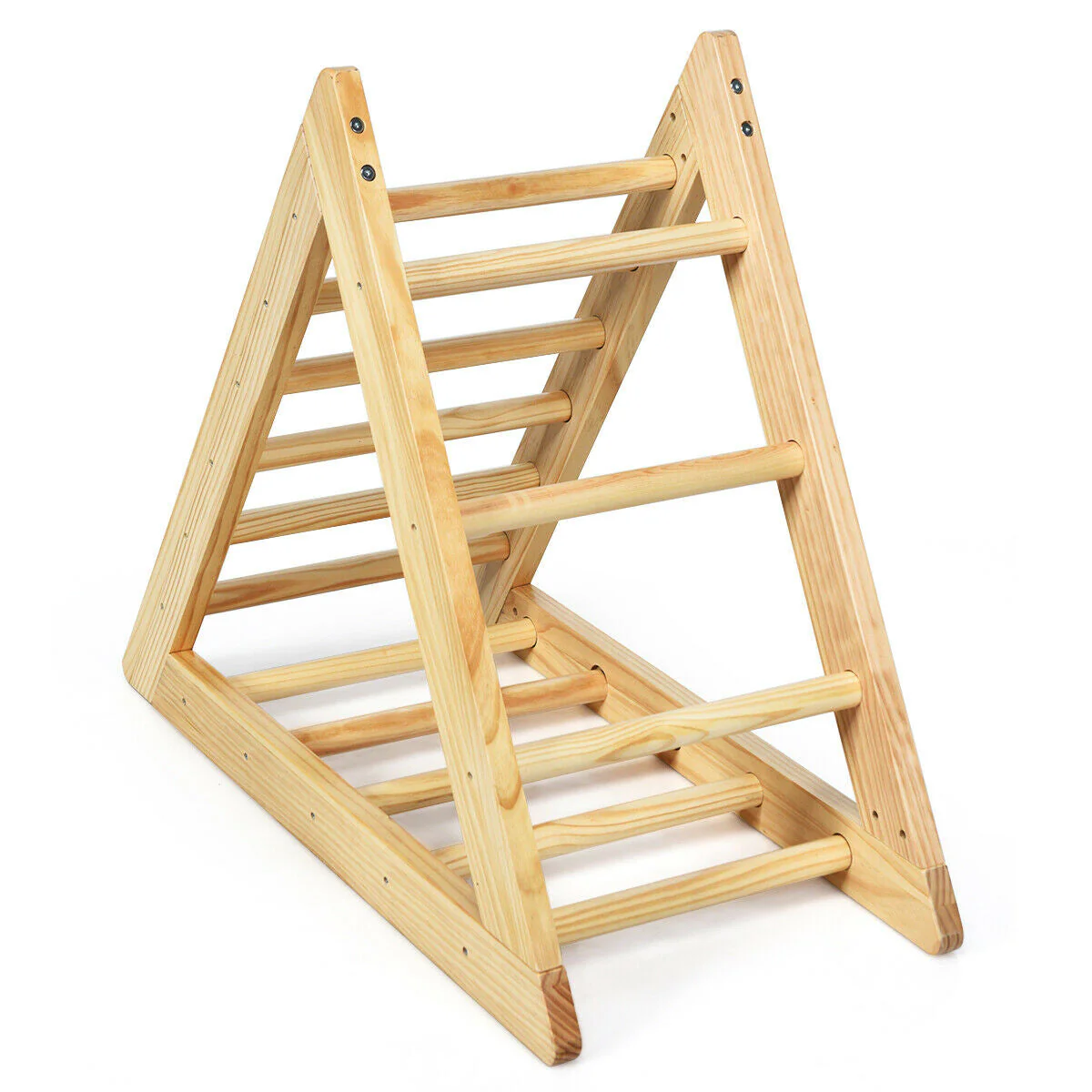 Wooden Triangle Climber for Toddler Step Training - Image 4