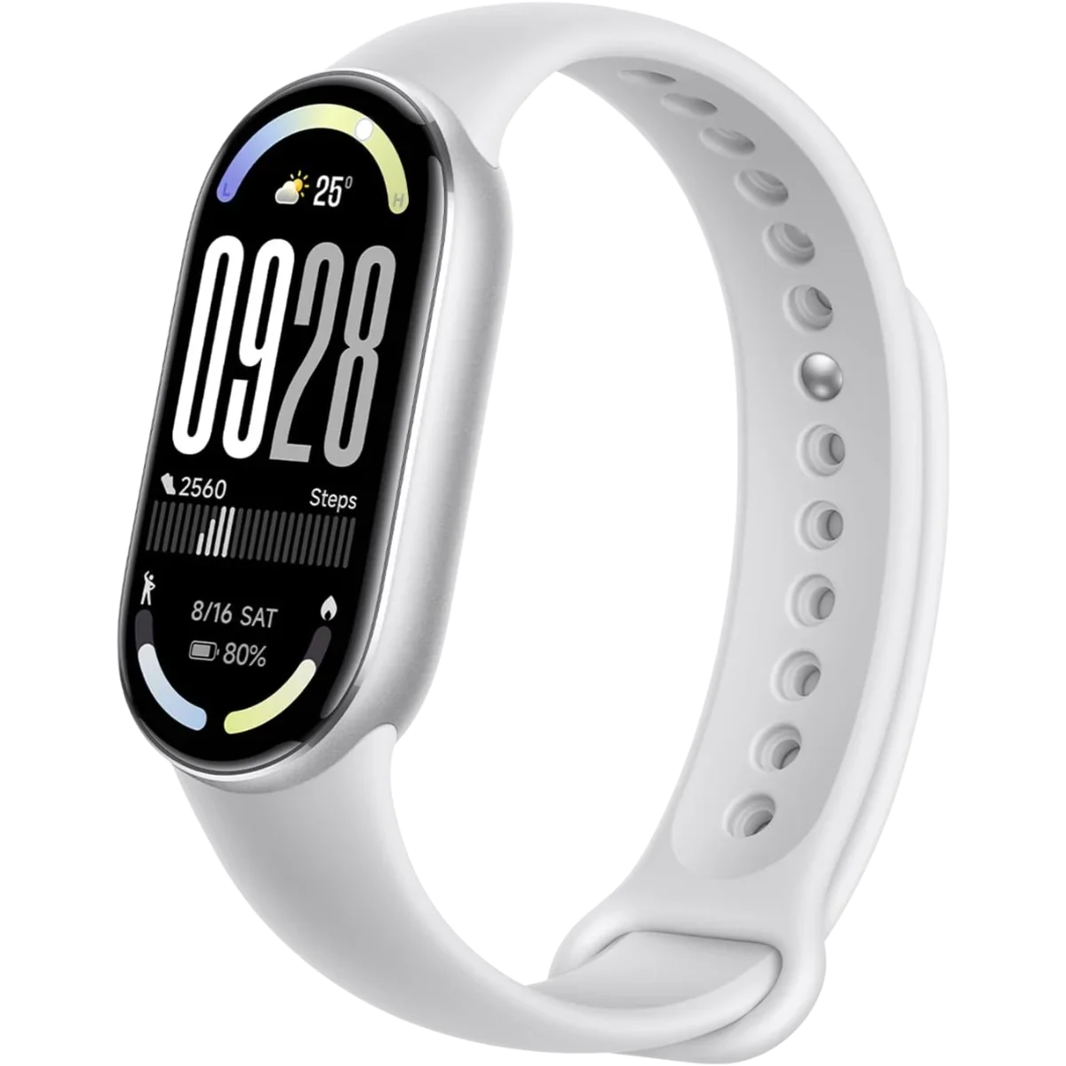 Xiaomi Mi Smart Band 10 Global | 1.72" AMOLED, 21-Day Battery (Glacier Silver) - Image 3