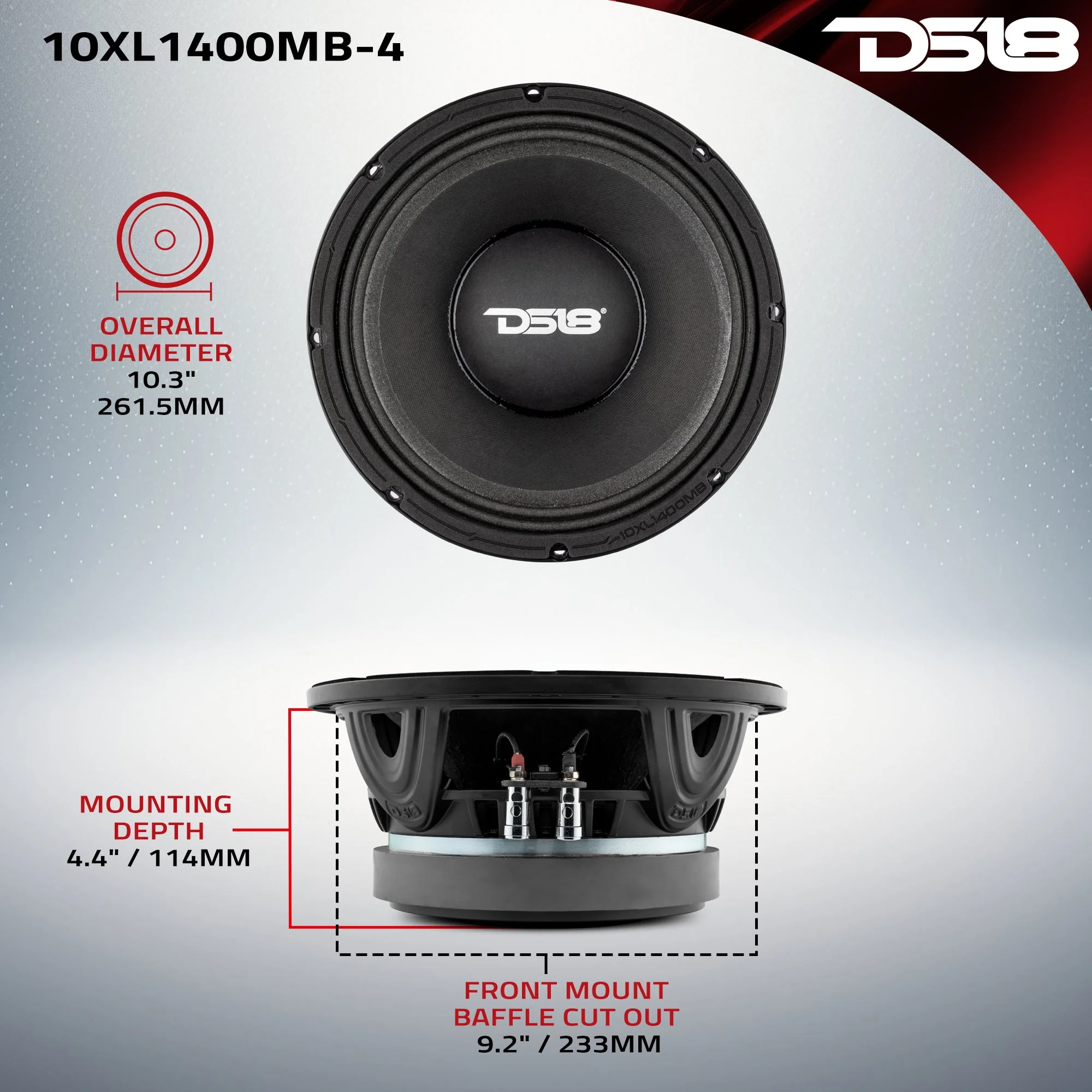XL 10" Mid-Bass Loudspeaker 700 Watts Rms 4-Ohm - Image 7
