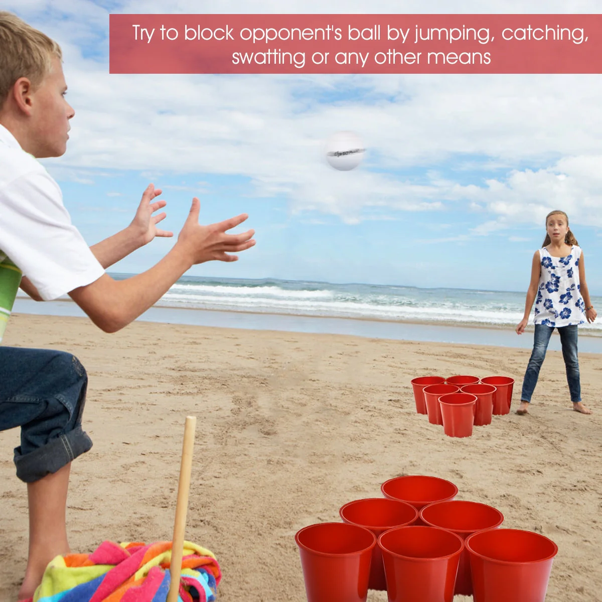Yard Pong Giant Pong Game Set with Carry Bag - Image 2