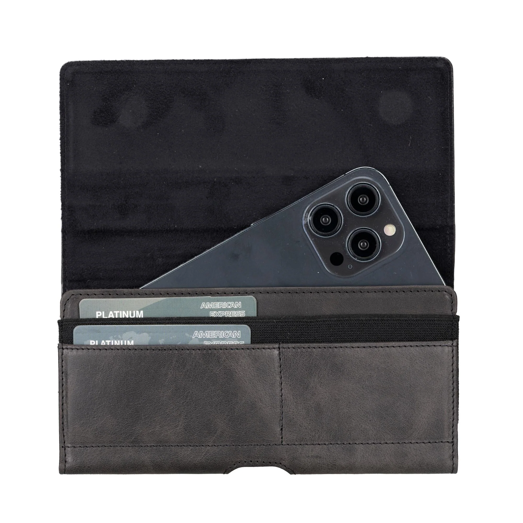 Yonkers Security Belt-Mounted Leather Phone Holster - Image 6