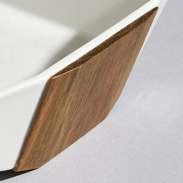 Zogan Bowl - Fusion of Porcelain and Walnut - Image 3