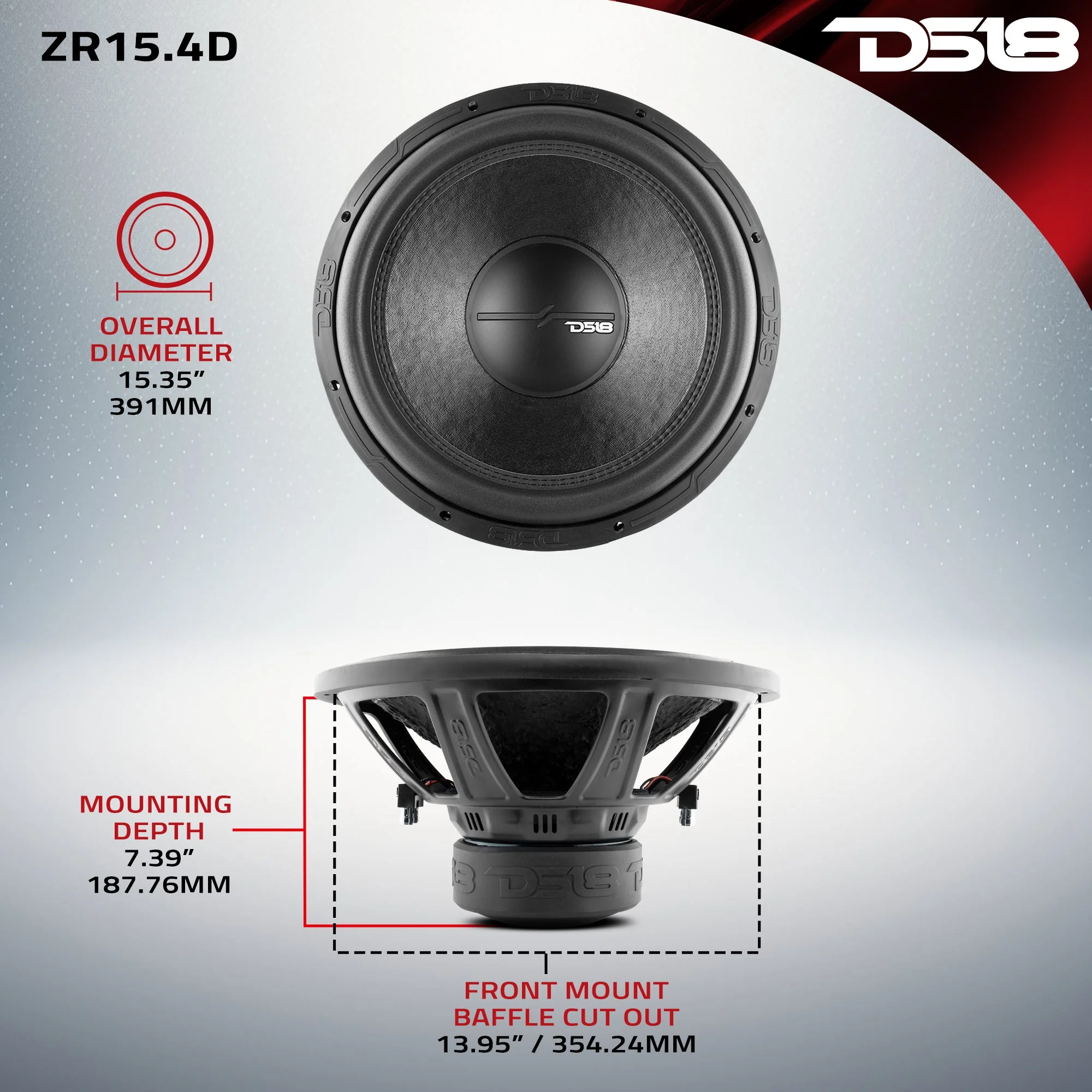 ZR 15" Subwoofer 750 Watts Rms DVC  4-Ohm - Image 6