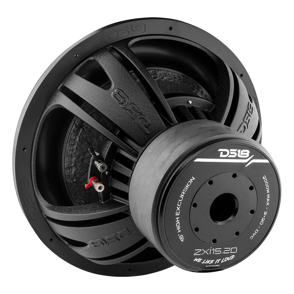 ZXI 15" High Excursion Subwoofer Quad Stacked Magnets | 1000W RMS DVC 2-Ohm - Image 3