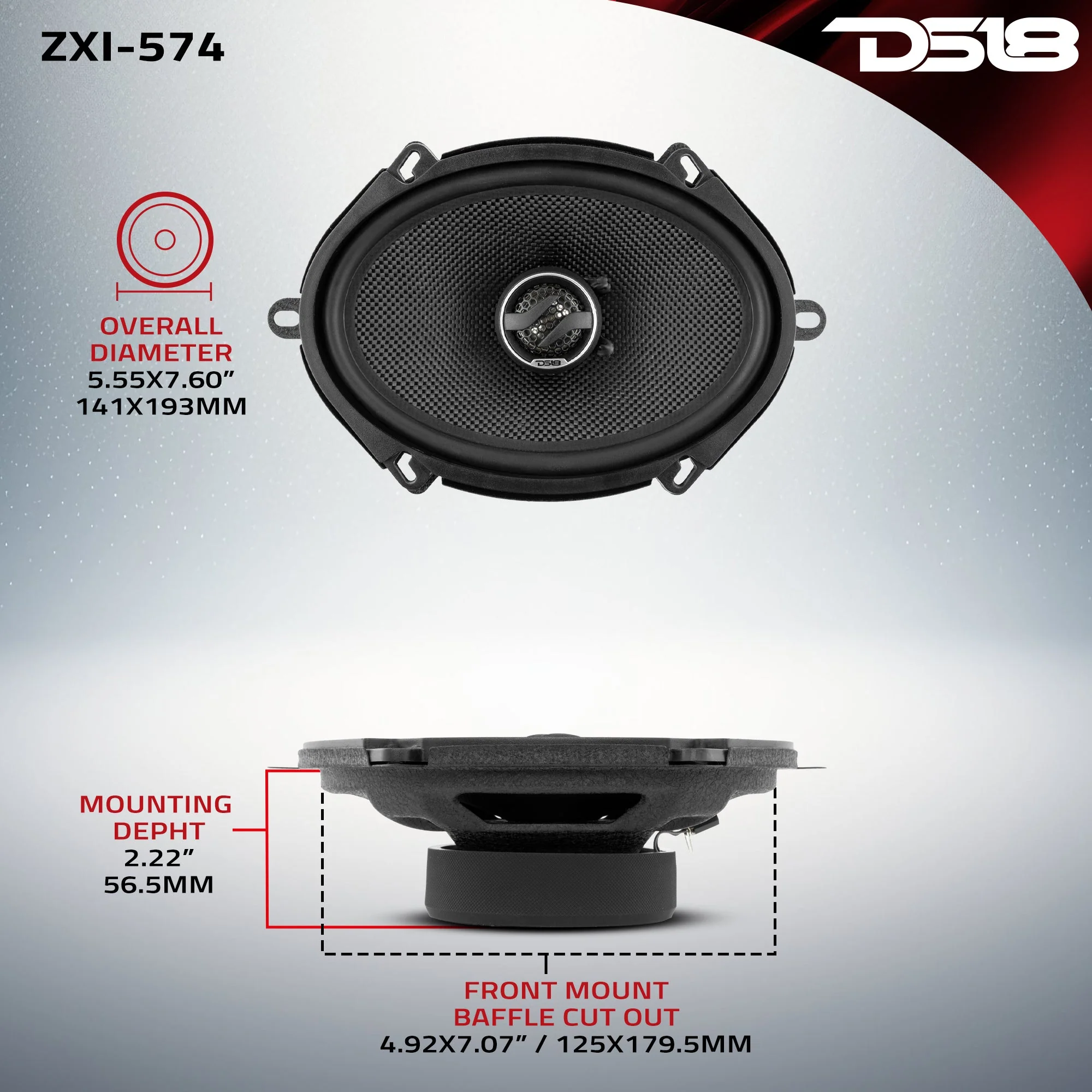 ZXI 5x7" 2-Way Coaxial Speakers with Kevlar Cone 70 Watts Rms 4-Ohm - Image 8